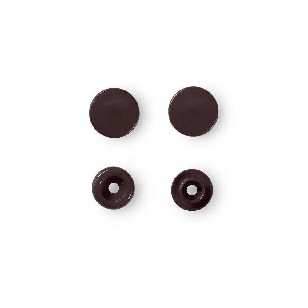 Prym Color Snaps - Dark Brown 12.4mm - 30pc