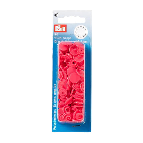 Prym Color Snaps - Raspberry Pink 12.4mm - 30pc