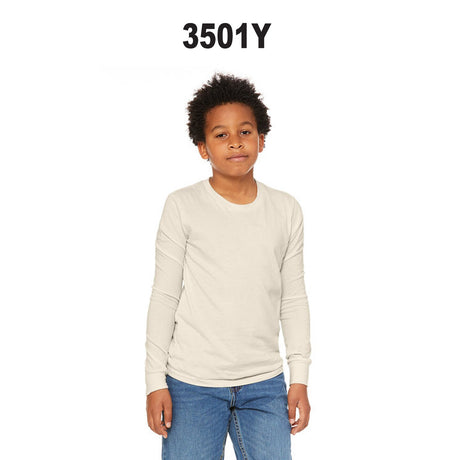 BELLA + CANVAS® Youth Jersey Long Sleeve Tee - 3501Y