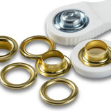 Prym Eyelets with Washers with Tools - Gold 11mm - 15pc