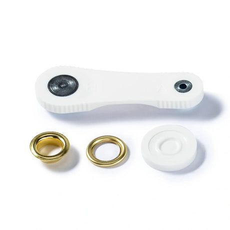 Prym Eyelets with Washers with Tools - Gold 11mm - 15pc