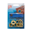Prym Eyelets with Washers and Tools - Gold 14mm - 10pc