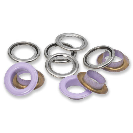 Prym Eyelets with Washers - Lilac 14mm - 15pc