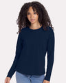 Next Level® Women's Cotton Relaxed Crewneck Long Sleeve T-Shirt