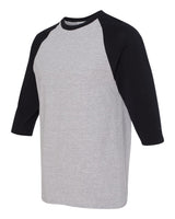 Gildan® Heavy Cotton Raglan Crewneck Three-Quarter Sleeve T-Shirt