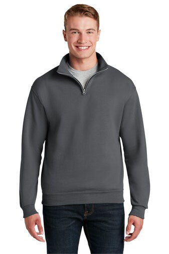 Jerzees® NuBlend 1/4-Zip Cadet Long Sleeve Collar Sweatshirt