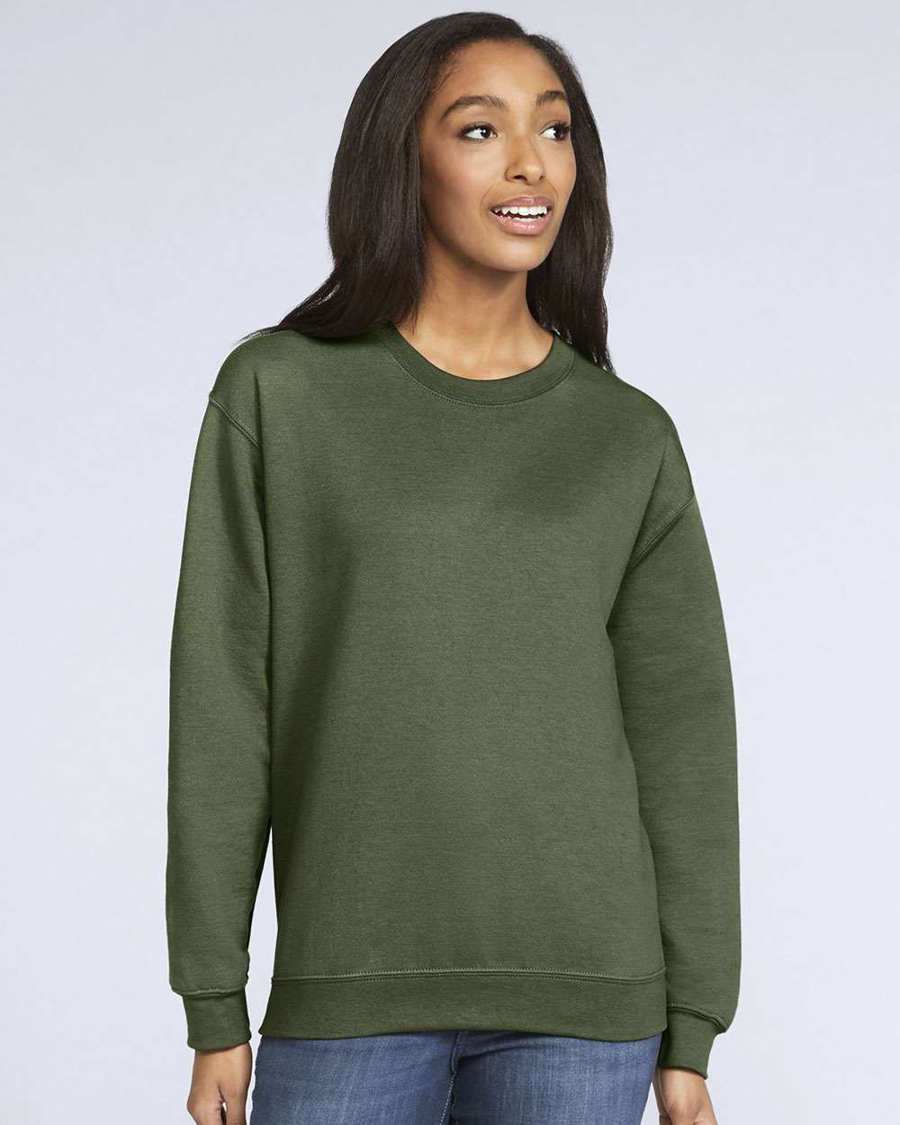 GILDAN® Softstyle Midweight Crewneck Long Sleeve Sweatshirt
