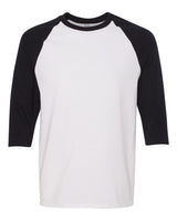 Gildan® Heavy Cotton Raglan Crewneck Three-Quarter Sleeve T-Shirt