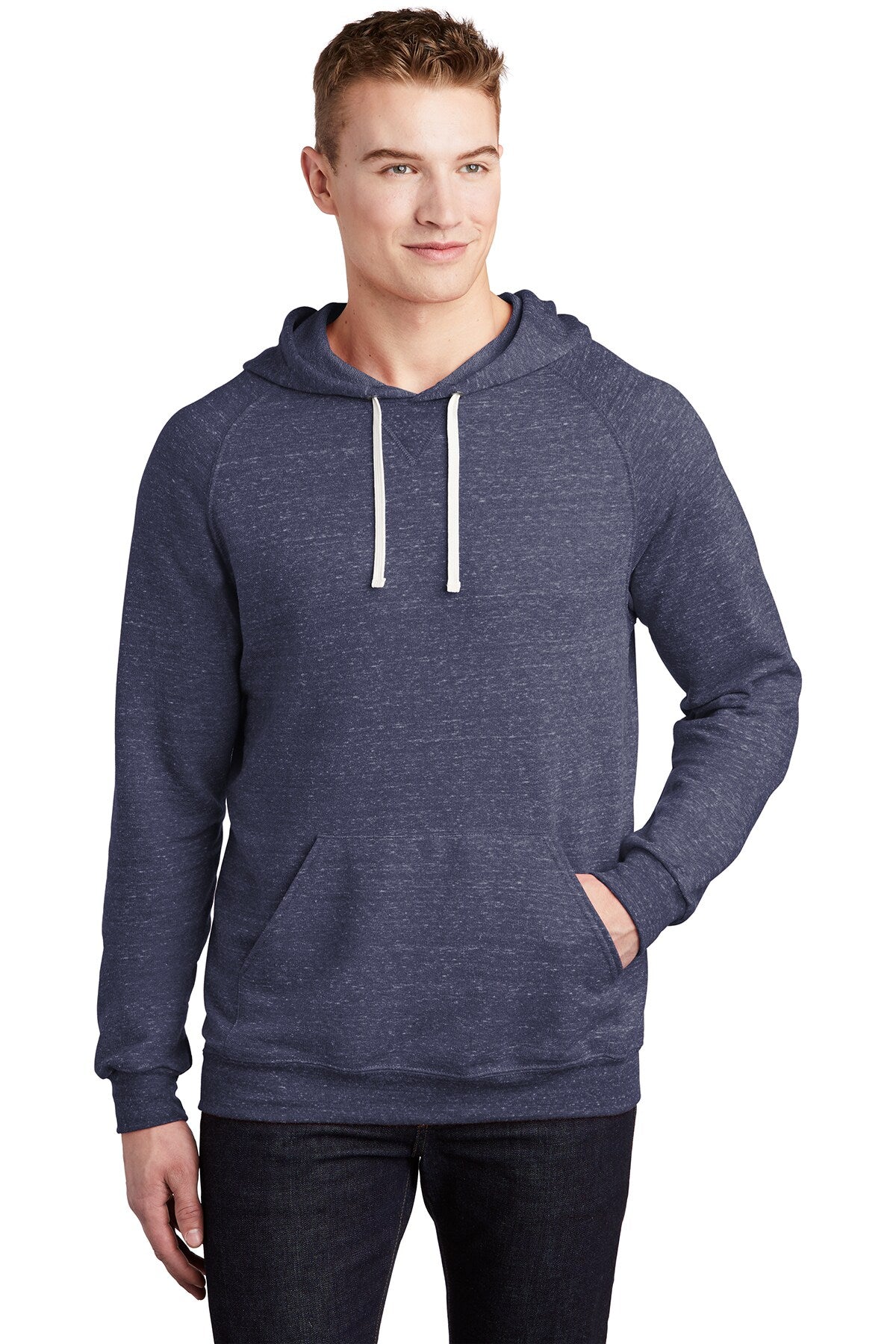 JERZEES® Snow Heather French Terry Raglan Hoodie