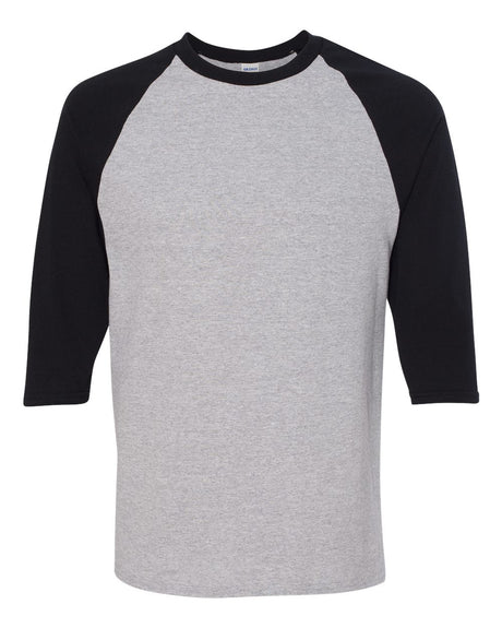 Gildan® Heavy Cotton Raglan Crewneck Three-Quarter Sleeve T-Shirt