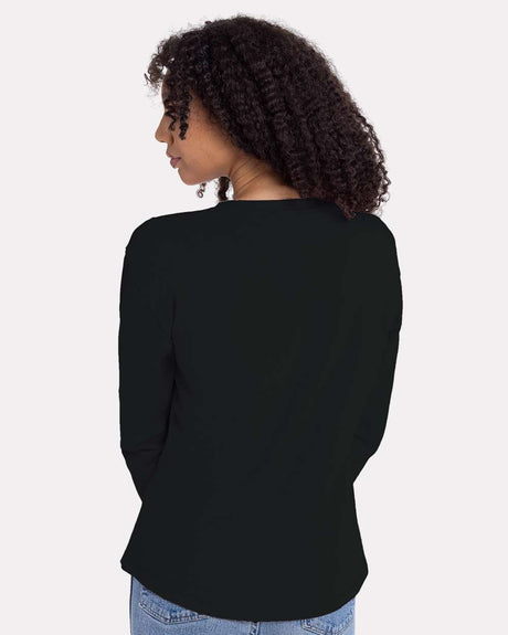 Next Level® Women's Cotton Relaxed Crewneck Long Sleeve T-Shirt