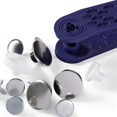 Prym Jeans Buttons - Silver 17mm - 8pc