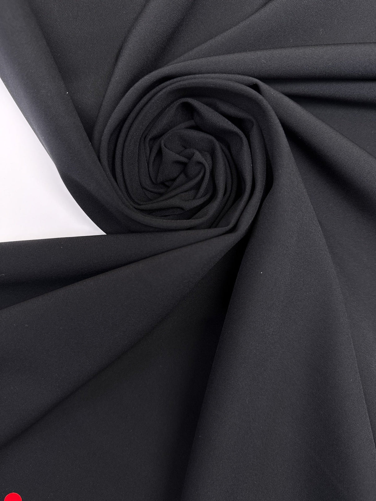 Black Polyester Elastane Suit Fabric