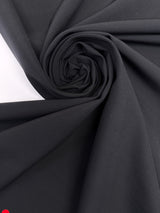 Black Polyester Elastane Suit Fabric