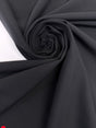 Black Polyester Elastane Suit Fabric