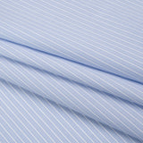 Cotton Shirting - Blue Bell and White Chambray Stripes - Deadstock