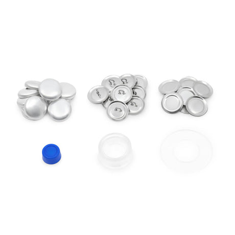 Dritz Craft Cover Button Kit - Nickel - 0.75", 18 Sets