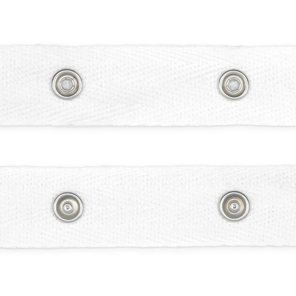 Dritz Snap Tape with Metal Snaps - White - 8yds