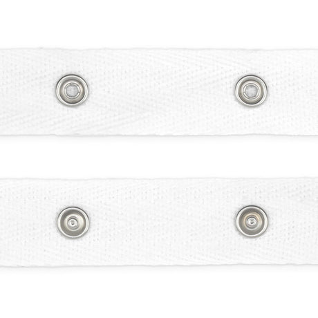Dritz Snap Tape with Metal Snaps - White - 8yds