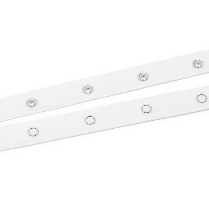 Dritz Snap Tape with Metal Snaps - White - 8yds