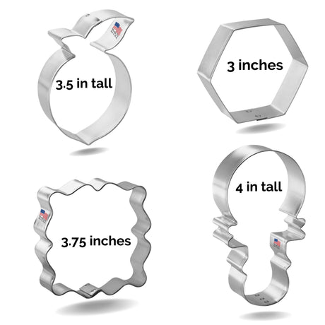 Little Peach Cookie Cutter 4 Pc Set HS0560