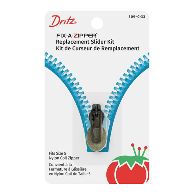 Dritz Fix-A-Zipper Replacement Slider Kit - Coil