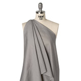 Polyester and Cotton Shirting - Heathered Gray - Deadstock