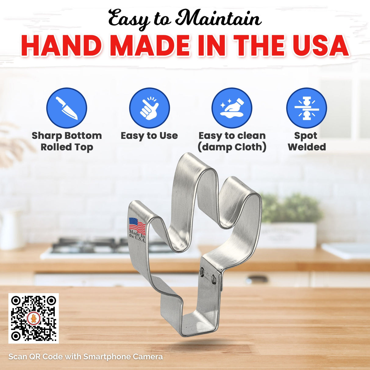 Mini Cactus Cookie Cutter 2 in M72