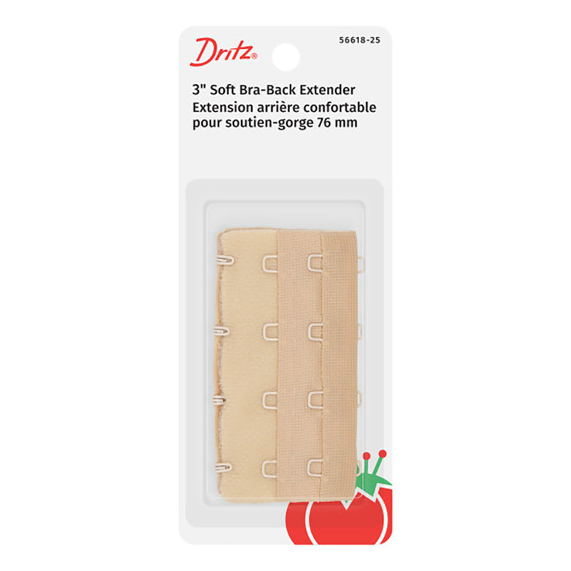 Dritz Soft Bra-Back Extender - Beige - 3"