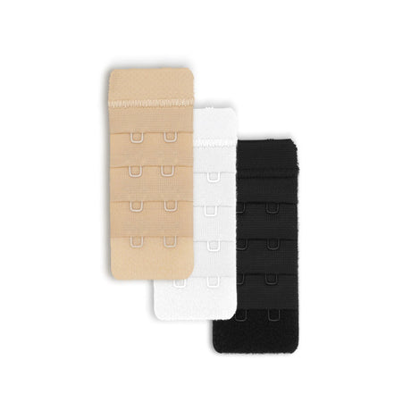 Dritz Bra-Back Extenders - 1.25" Assorted White, Beige and Black - 3pc