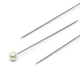 Dritz Long Pearlized Pins - 1.5" White - 100pc