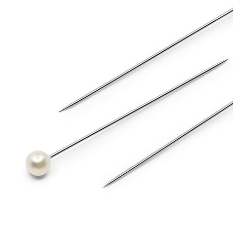 Dritz Long Pearlized Pins - 1.5" White - 100pc