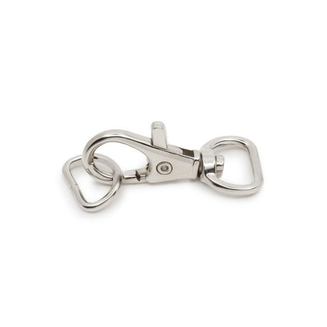 Dritz Small Swivel Hook & D-Ring - 1/2" Nickel - 1 set