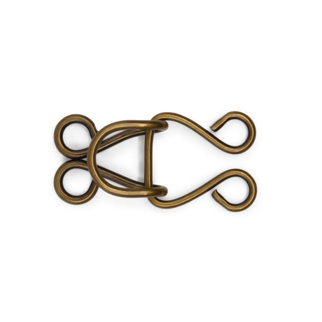 Dritz Extra-Large Hooks & Eyes - Antique Brass - 3 Sets