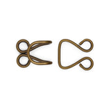 Dritz Extra-Large Hooks & Eyes - Antique Brass - 3 Sets