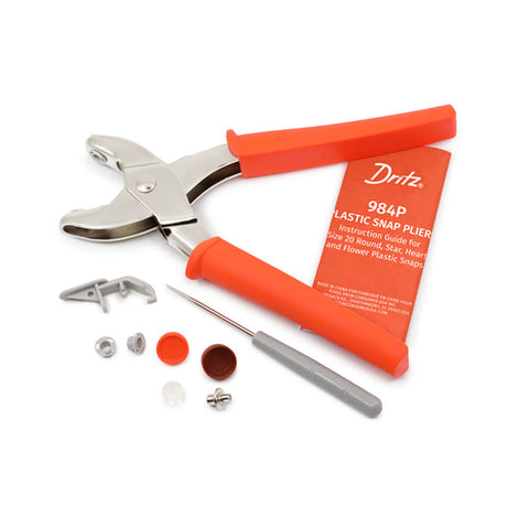 Dritz Plastic Snap Pliers Kit - Orange