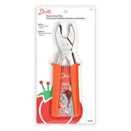 Dritz Plastic Snap Pliers Kit - Orange