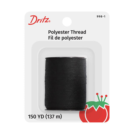 Dritz Polyester Thread - Black - 150 YD