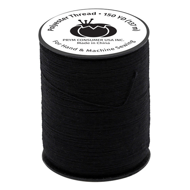 Dritz Polyester Thread - Black - 150 YD