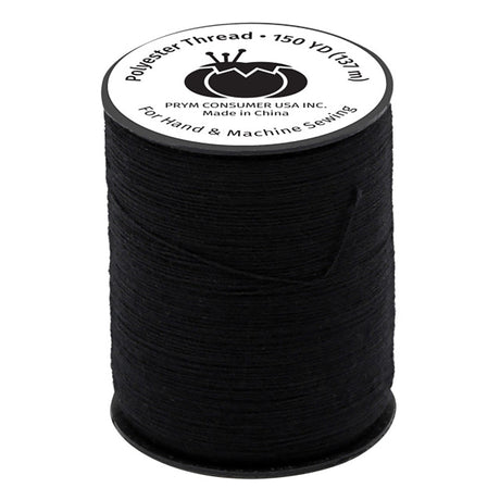 Dritz Polyester Thread - Black - 150 YD
