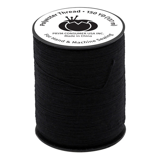 Dritz Polyester Thread - Black - 150 YD