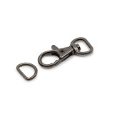 Dritz Swivel Hooks & D-Rings - 0.5" Gunmetal - 12 Sets