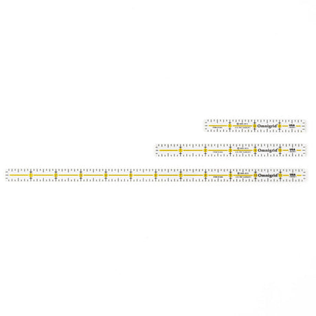 Omnigrid Marking Ruler Trio - 4", 6", 12"