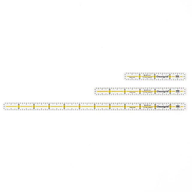 Omnigrid Marking Ruler Trio - 4", 6", 12"