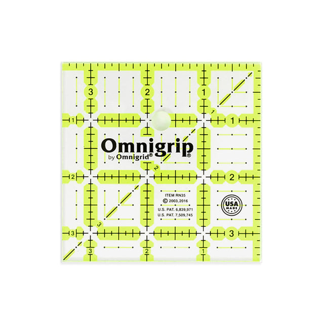 Omnigrip Square Ruler Template - 3.5" x 3.5"
