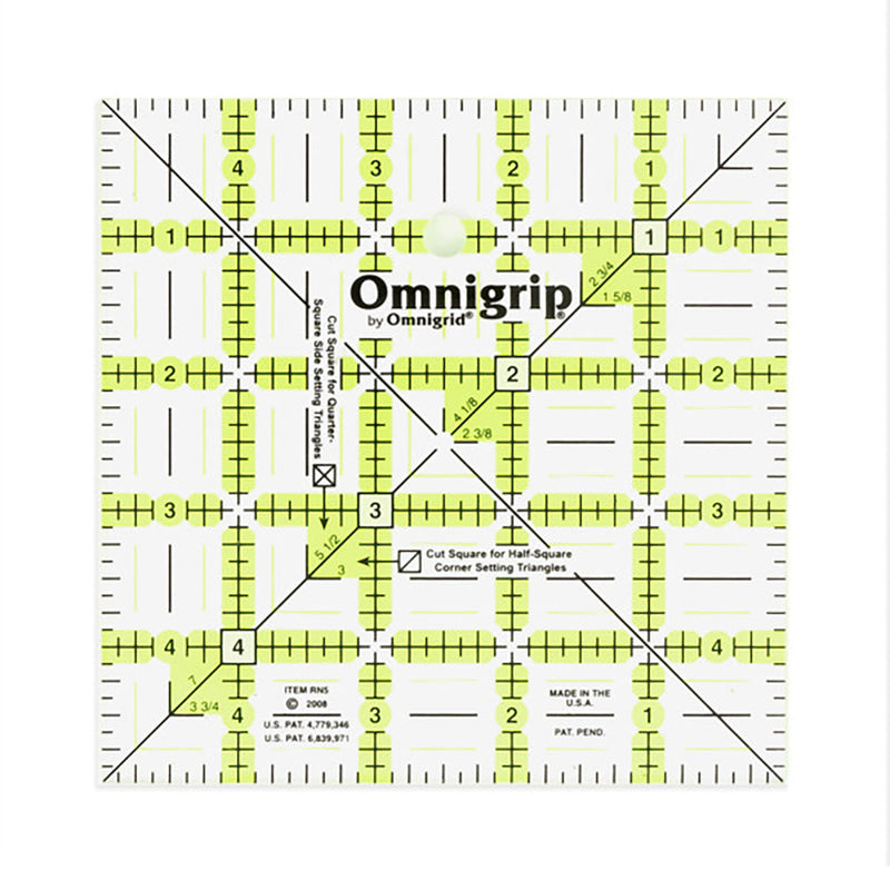 Omnigrip Square Ruler Template - 5" x 5"