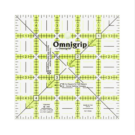 Omnigrip Square Ruler Template - 5" x 5"