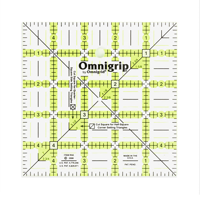 Omnigrip Square Ruler Template - 5" x 5"