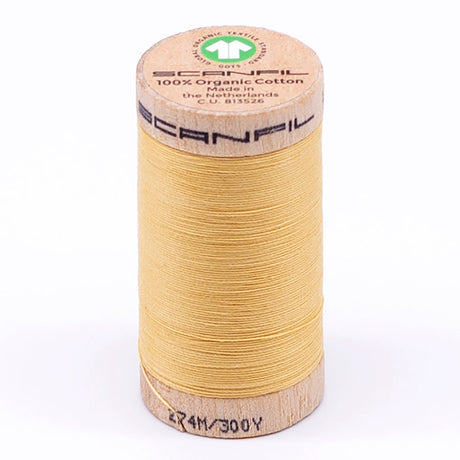 SCANFIL® 30wt Organic Pima Cotton Thread 300 yds - 4802 Cornsilk