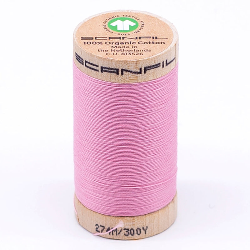 SCANFIL® 30wt Organic Pima Cotton Thread 300 yds - 4809 Candy Pink